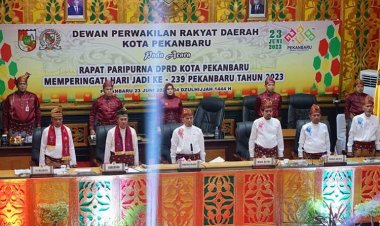 DPRD Kota Pekanbaru Gelar Rapat Paripurna HUT Kota Pekanbaru ke-239