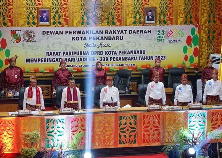 DPRD Kota Pekanbaru Gelar Rapat Paripurna HUT Kota Pekanbaru ke-239