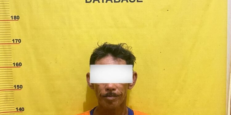 Edarkan Sabu di Rumah, Seorang Nelayan 57 Tahun Diringkus Polsek Sinaboi. BB 1, 48 Gram Disita