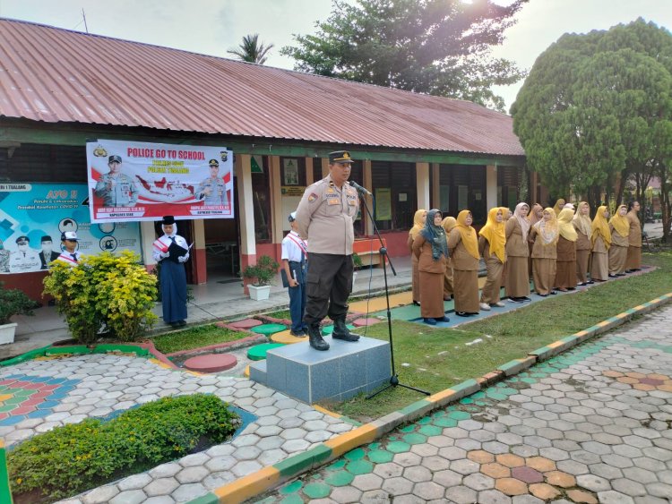 Police Goes To School, Polsek Tualang Sosialisasi Bahaya Narkoba dan Tertib Berlalulintas