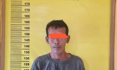 POLSEK SUNGAI MANDAU POLRES SIAK UNGKAP PELAKU PEMBAKARAN HUTAN DAN LAHAN