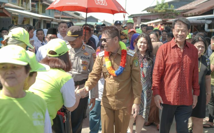 Bupati Rohil Resmikan Penggunaan Pembangunan Jalan di Pulau Halang