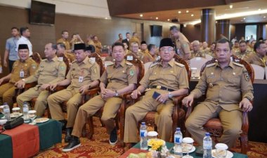 Bupati Rohil Aprizal Sintong S, IP. Ikuti Rakor Bersama Gubernur, Bupati/Walikota dan Camat se-Riau, Berikut Pembahasannya