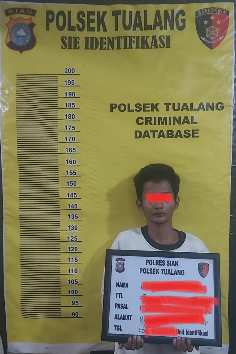 Pelaku Pencurian Dengan Kekerasan ( Jambret ) Hp Diamankan Tim Opsnal Polsek Tualang