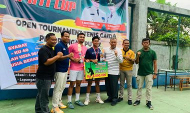 BUPATI CUP OPEN TURNAMEN TENIS PASAMAN BARAT SUKSES DI SELENGGARAKAN