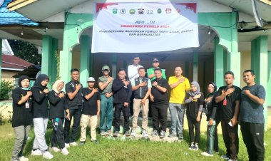 Cara Polsek Kandis Cooling System,Deklarasikan Pemilu Damai