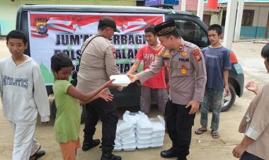 Jumat Berbagi, Kapolsek Tualang Kembali Kunjungi Anak-anak SLB Yayasan Fajar Amanah