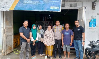 "Kapolres Tanjung Balai dan Kasat Reskrim Kunjungi Alfian Santoso Korban Penggelapan Mobil di Tanjung Balai"