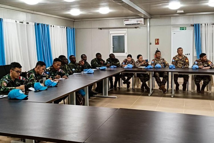 Satgas Kompi Zeni TNI Konga Melakukan Pelatihan Environmental Focal Point untuk Menjaga Kelestarian Lingkungan