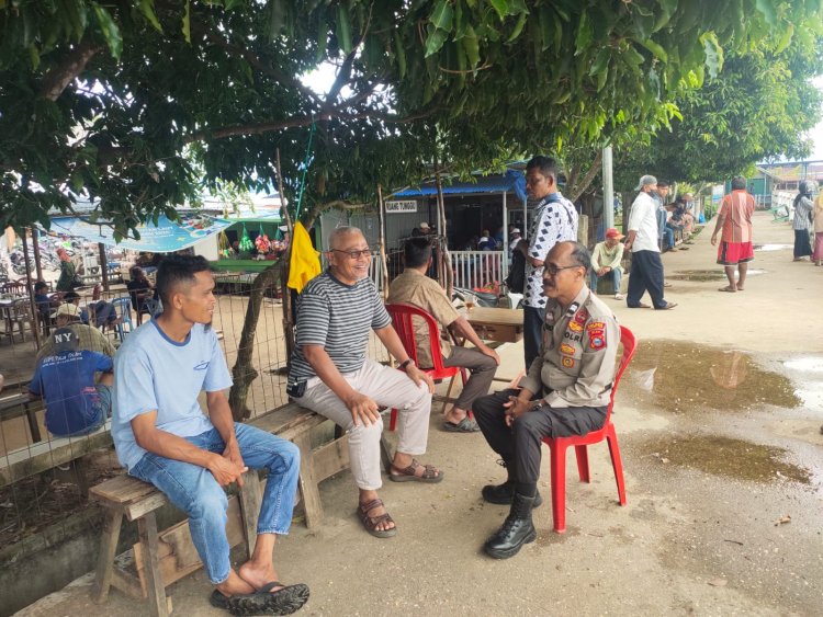 "Upaya Polsek KSKP Menegakkan Himbauan Pemilu Damai di Kawasan Pelabuhan"