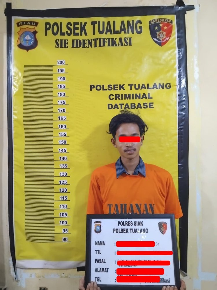 Tim Opsnal Polsek Tualang Berhasil Menangkap DPO Terkait Kasus Pencurian