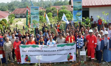 Pertamina EP Lirik Dorong Generasi Muda Lestarikan Lingkungan Melalui Kegiatan Penanaman Pohon di Indragiri Hulu