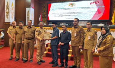 DPRD Pekanbaru Gelar Paripurna Penyampaian Dua Ranperda
