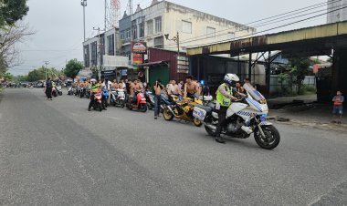 Polresta Pekanbaru Amankan 28 Kenderaan Yang Terlibat Balap Liar