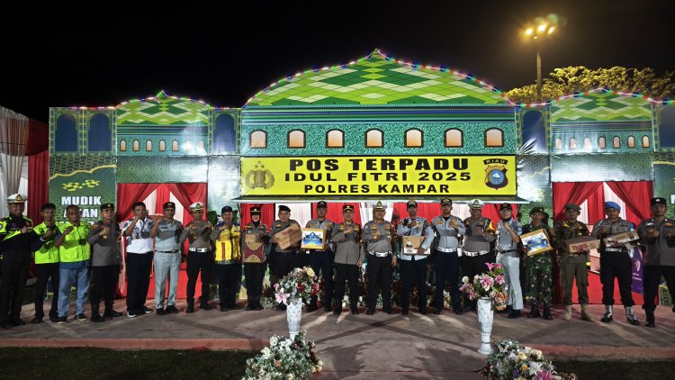Dirlantas Polda Riau Cek Kesiapan Pos Terpadu dan Pos Pengamanan.