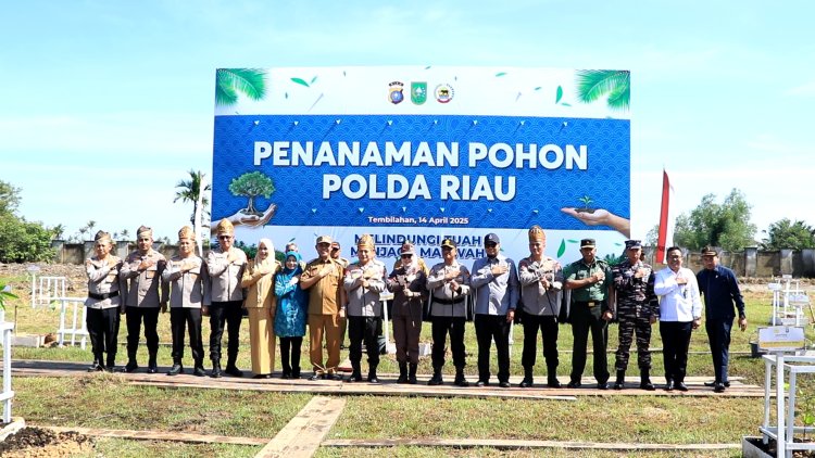 Penanaman Pohon Untuk Jaga Lingkungan di Indragiri Hilir