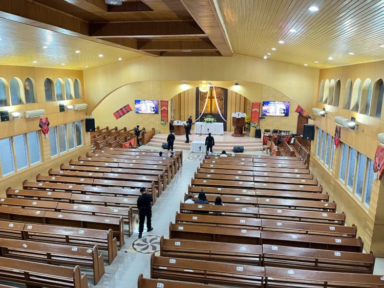 Brimob Sterilisasi Gereja HKBP Sukajadi Pada Perayaan Paskah, Antisipasi Hal Yang Tidak Diinginkan