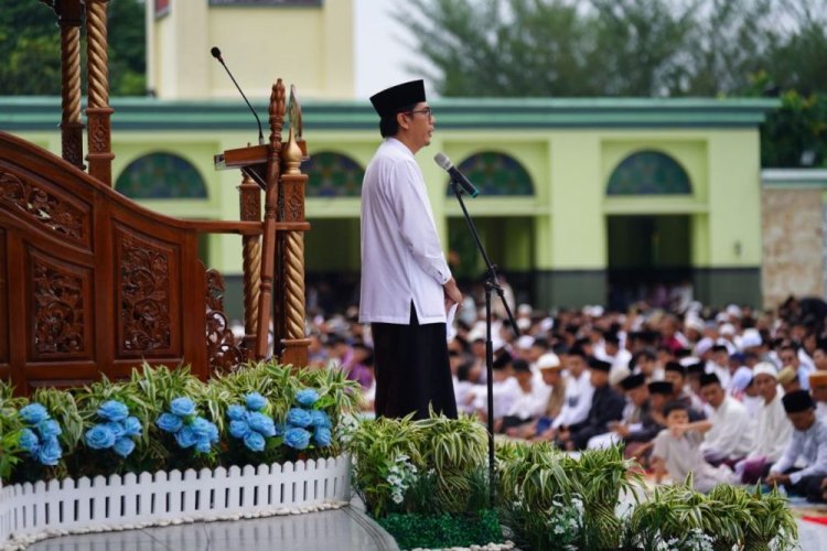 Masjid Raya Annur Padat Jemaah Salat Iduladha 1446 H