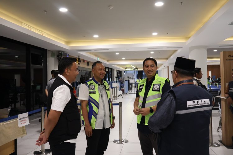 Danlanud Sambut 443 Jemaah Haji Batam di Hang Nadim