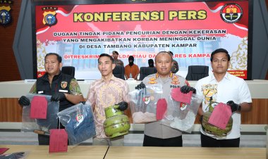 Polda Riau Tangkap Dua Pelaku Pencurian Dengan Kekerasan yang Mengakibatkan Korban Meninggal Dunia, Ternyata Tetangga Sendiri