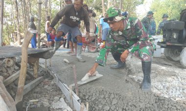 TMMD Boyolali Genjot Pembangunan Jalan Desa Sarimulyo