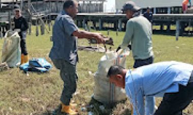 PJ Penghulu dan DLH Rohil Tangani KLB Malaria di Pulau Halang