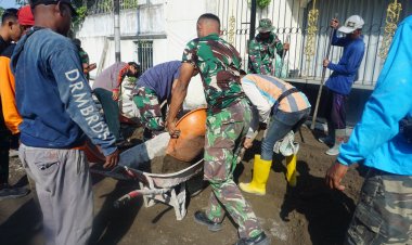 Semangat Satgas TMMD 125 Surakarta Tetap Membara Jelang Penutupan