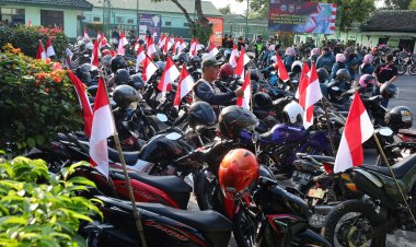 Bendera Merah Putih Raksasa 80 Meter Dikibarkan di Kaki Merapi Boyolali