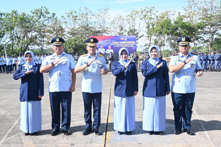 Danlanud Sultan Hasanuddin Pimpin Sertijab Danskadron Teknik 044 TNI AU
