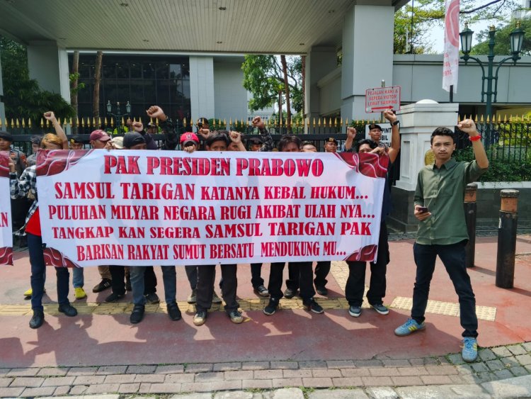 Mahasiswa Desak Eksekusi Samsul Tarigan, Minta Presiden Prabowo Turun Tangan