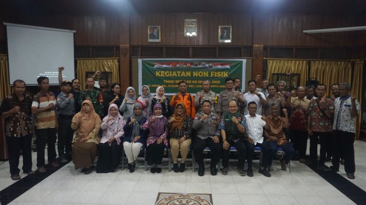 Satgas TMMD Surakarta Gelar Penyuluhan Mitigasi Banjir dan Kebakaran