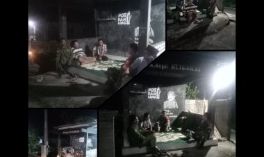 Patroli Malam Koramil Cepogo Perkuat Kamtibmas Boyolali