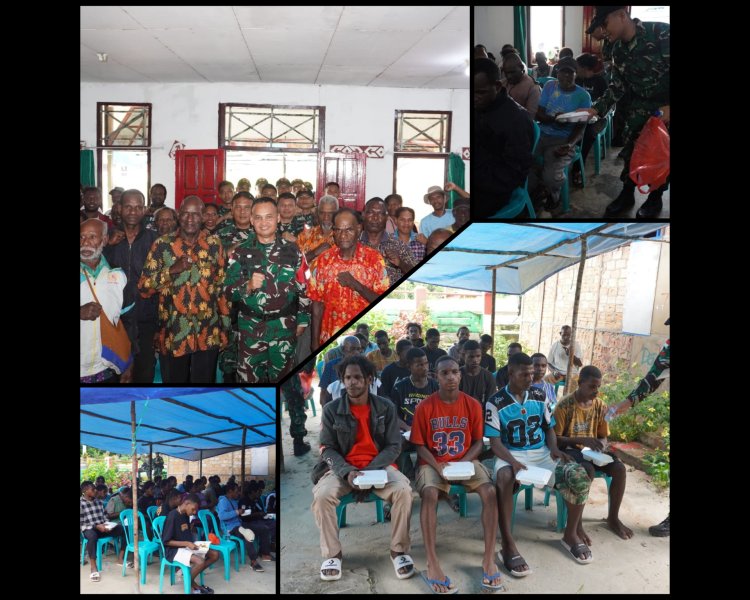 Silaturahmi Satgas Yonif 123/Rajawali dengan Tokoh Adat Mappi