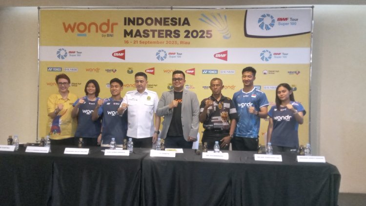 Ratusan Atlet Badminton Dunia Ramaikan WONDR by BNI Indonesia Masters 2025 Super 100 di Pekanbaru