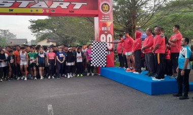 Danrem 022/PT Lepas Ribuan Peserta Fun Run HUT TNI ke-80 di Asahan