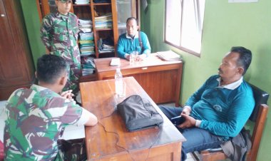 Babinsa Sragen Lakukan Deteksi Dini Sosial dan Keamanan di Kalijambe