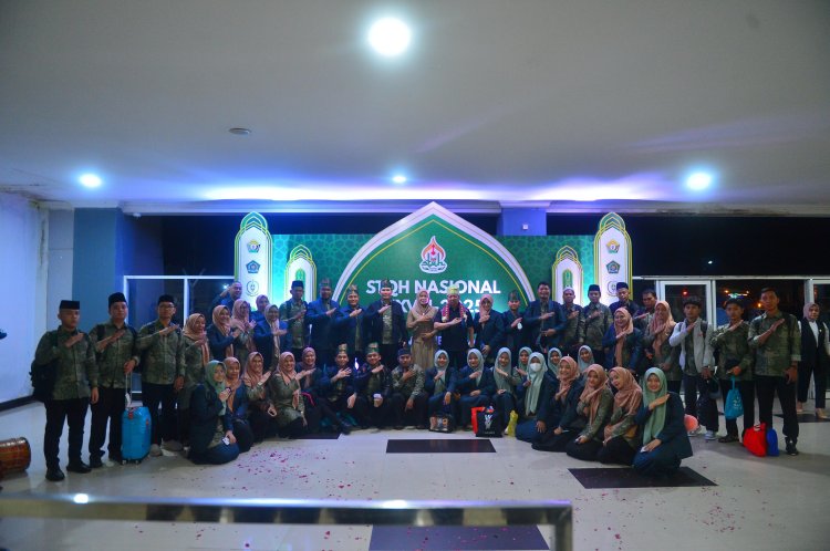 Kafilah Riau Tiba di Kendari, Siap Berlaga di STQH Nasional 2025