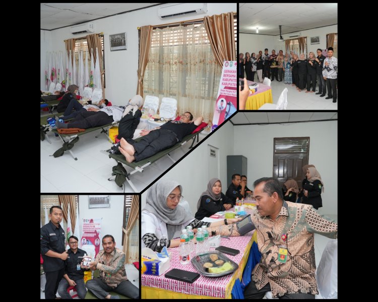 Guru Siak Semarakkan HUT PGRI ke-80 dengan Donor Darah