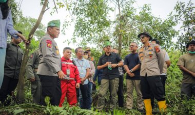 Kapolda Riau Tinjau Karhutla Dumai, Sisa 8 Titik Api