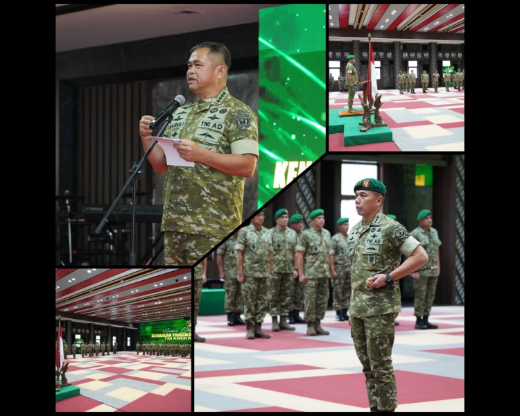 Kasad Maruli Pimpin Kenaikan Pangkat 47 Pati TNI AD