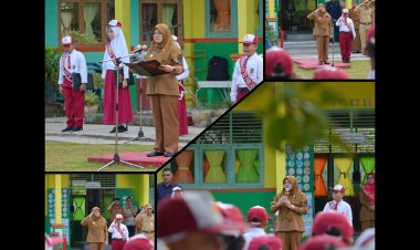 Bupati Siak Afni Zulkifli Kunjungi SDN 02, Kenang Masa Kecil dan Motivasi Pelajar