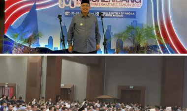 Bupati Dairi Ir. Vickner Sinaga, Hadiri Musrembang RKPD Sumut 2027