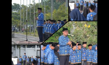 Pimpin Apel Hari Kesadaran Nasional, Sekda Siak Soroti Disiplin ASN