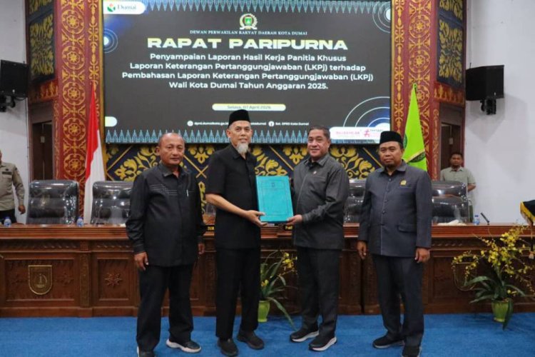 Wako Dumai H. Paisal Terima Rekomendasi LKPj 2025, Fokus Tingkatkan PAD dan Pelayanan Publik