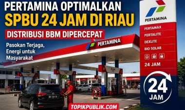 Pertamina Optimalkan SPBU 24 Jam di Riau, Distribusi BBM Dipercepat