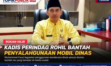 Kadis Perindag Rohil Bantah Penyalahgunaan Mobil Dinas