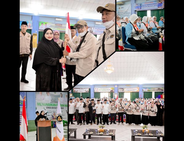Bupati Kasmarni Lepas 396 Jemaah Haji Bengkalis ke Tanah Suci