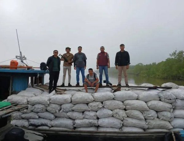 Polda Riau Tangkap Cukong Arang Bakau Ilegal di Meranti