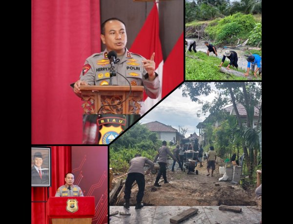 Kapolda Riau Bangun 39 Jembatan Desa, Akses Warga Pedalaman Kini Terbuka