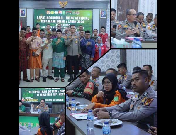 Polres Meranti Siaga Karhutla Hadapi Super El Nino 2026